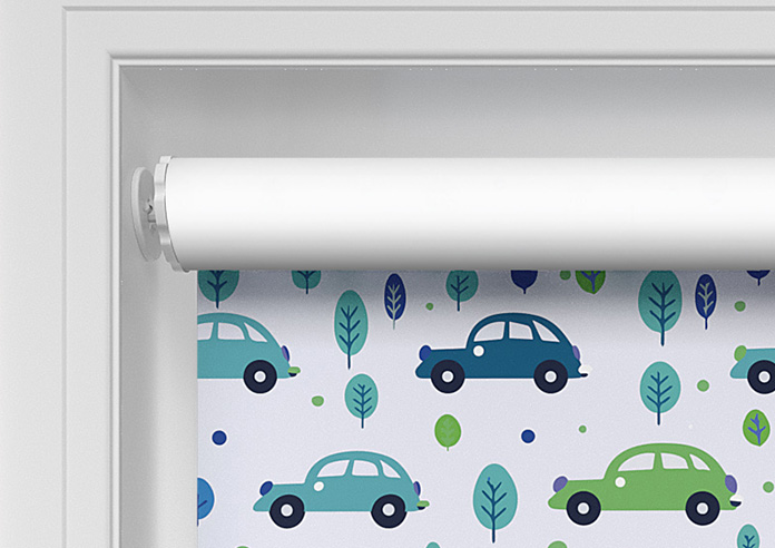 Leafy Lane, Aqua - Twist&Fit Roller Blind - Image 9